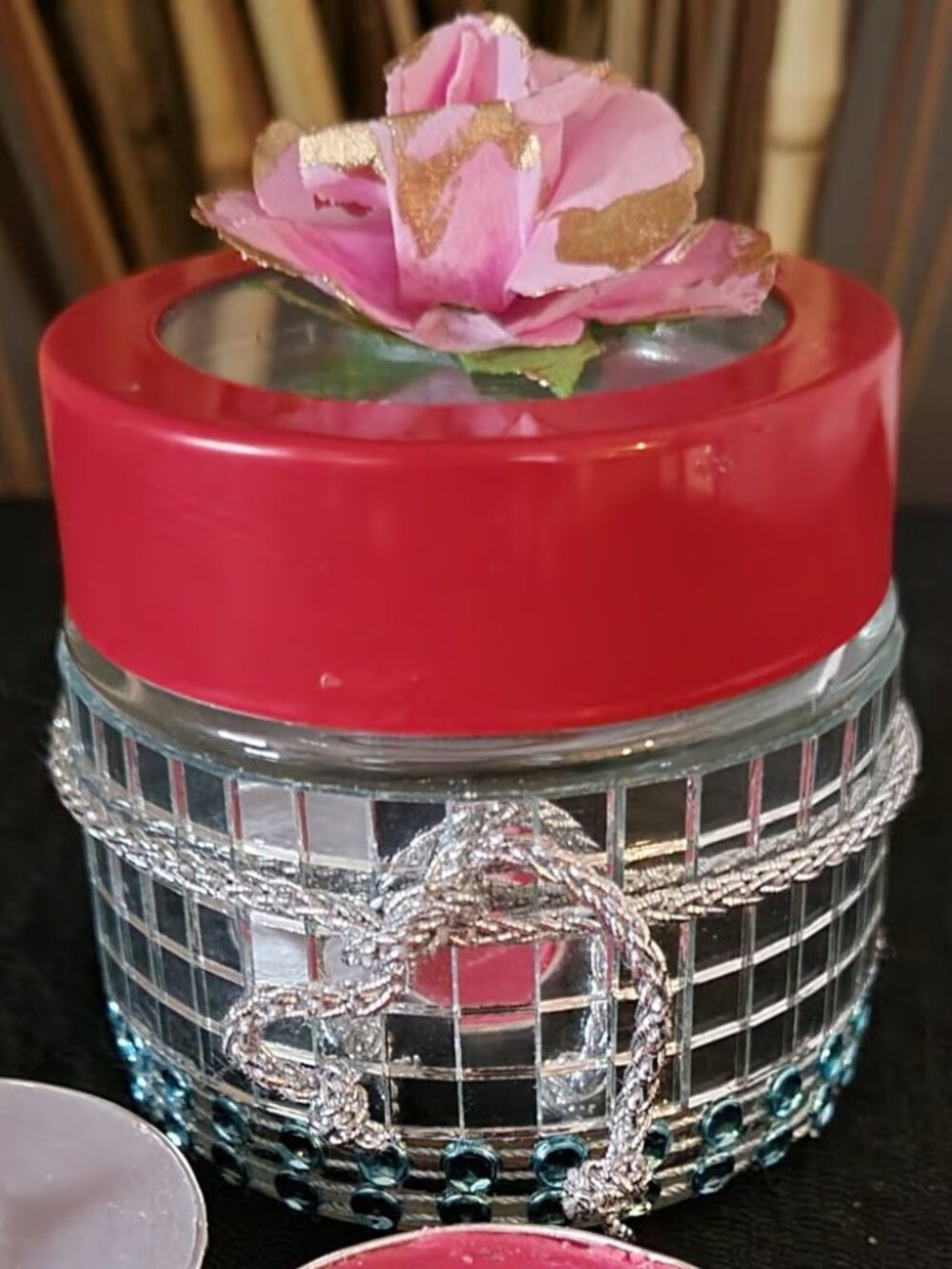 Blinged Decorative Jars with Epsom Salts